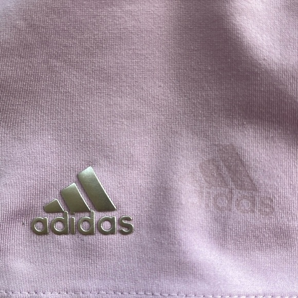 Adidas Lilac Polo Golf shirt. Front button & collar. Size Small. UV protection - Picture 5 of 13